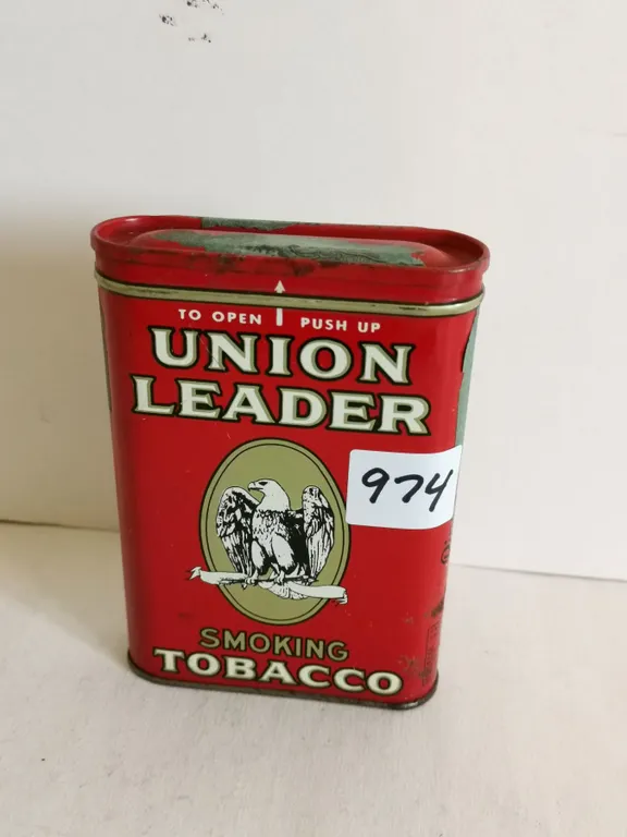 Union Leader Tobacco Tin