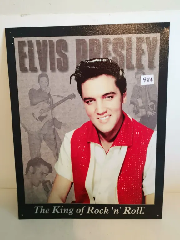 Tin Elvis Sign – 12.5x16”