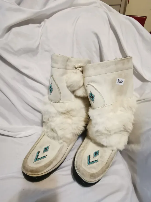 White Beaded Mukluks, Manitobah Mukluks