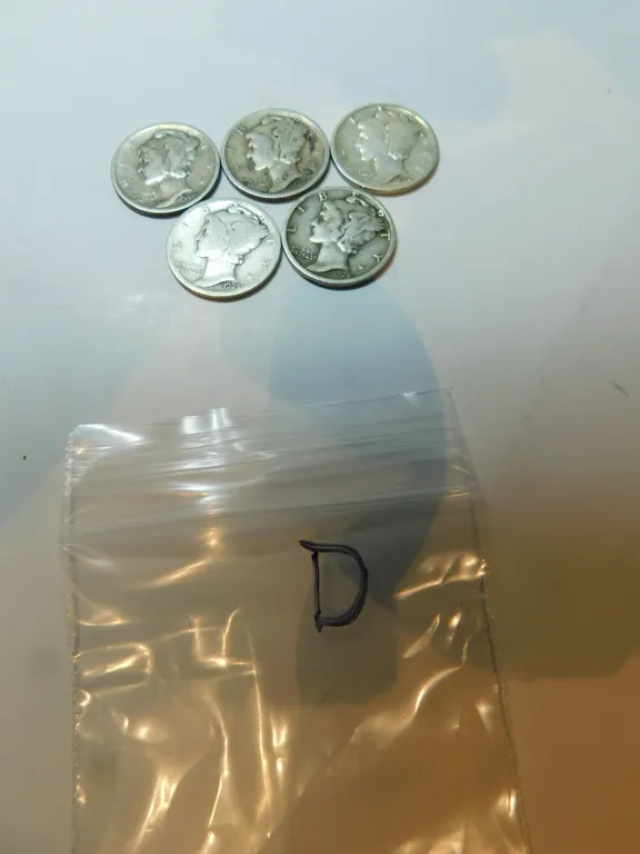 5-USA MERCURY HEAD DIMES, SILVER