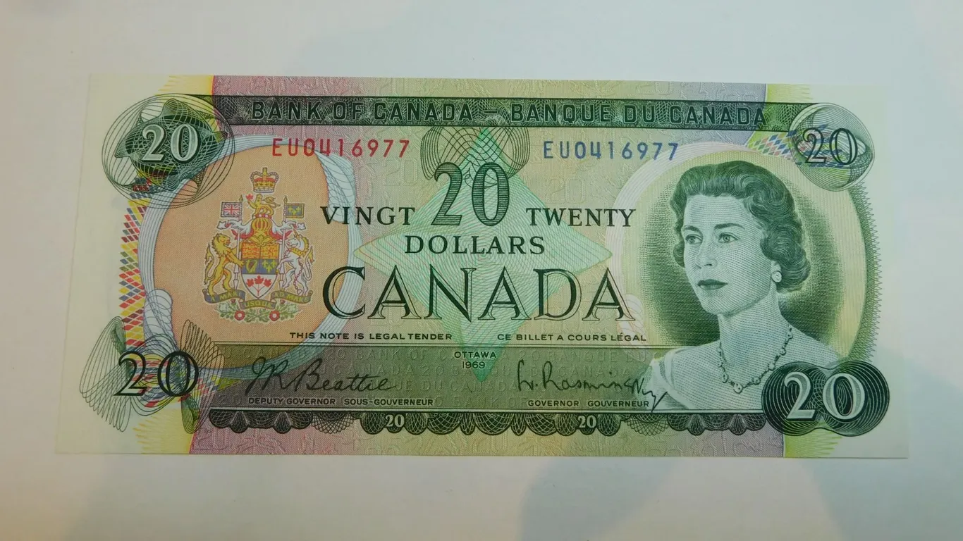 1969 SERIES $20 DOLLAR BILL