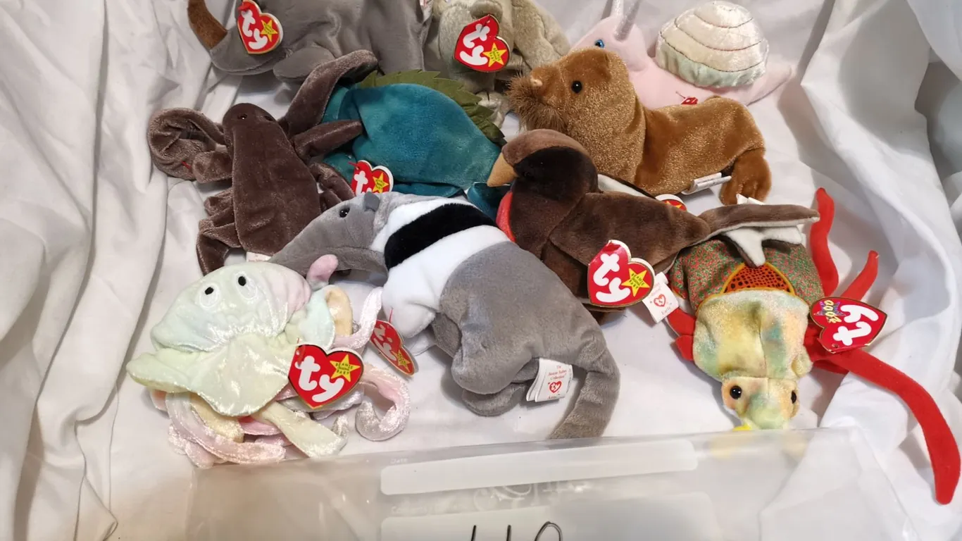 NOS Beanie Babies Over 25 Years Old Lot 10