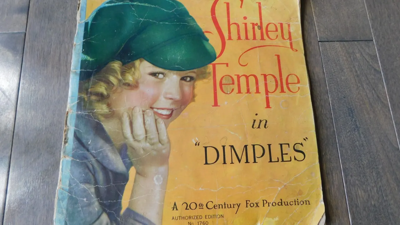 1936 SHIRLEY TEMPLE IN “DIMPLES”, MOVIE BOOK