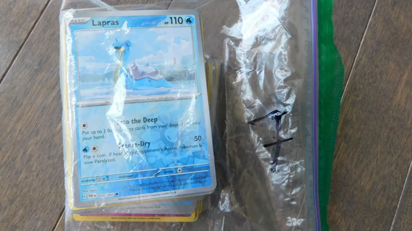 STACK OF POKEMON CARDS