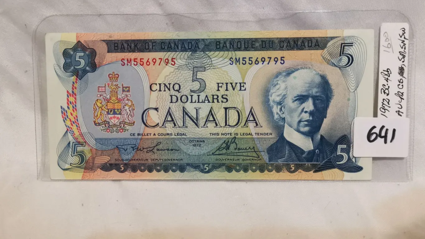 1972 AU $5 Bill