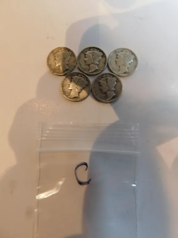 5-USA MERCURY HEAD DIMES, SILVER