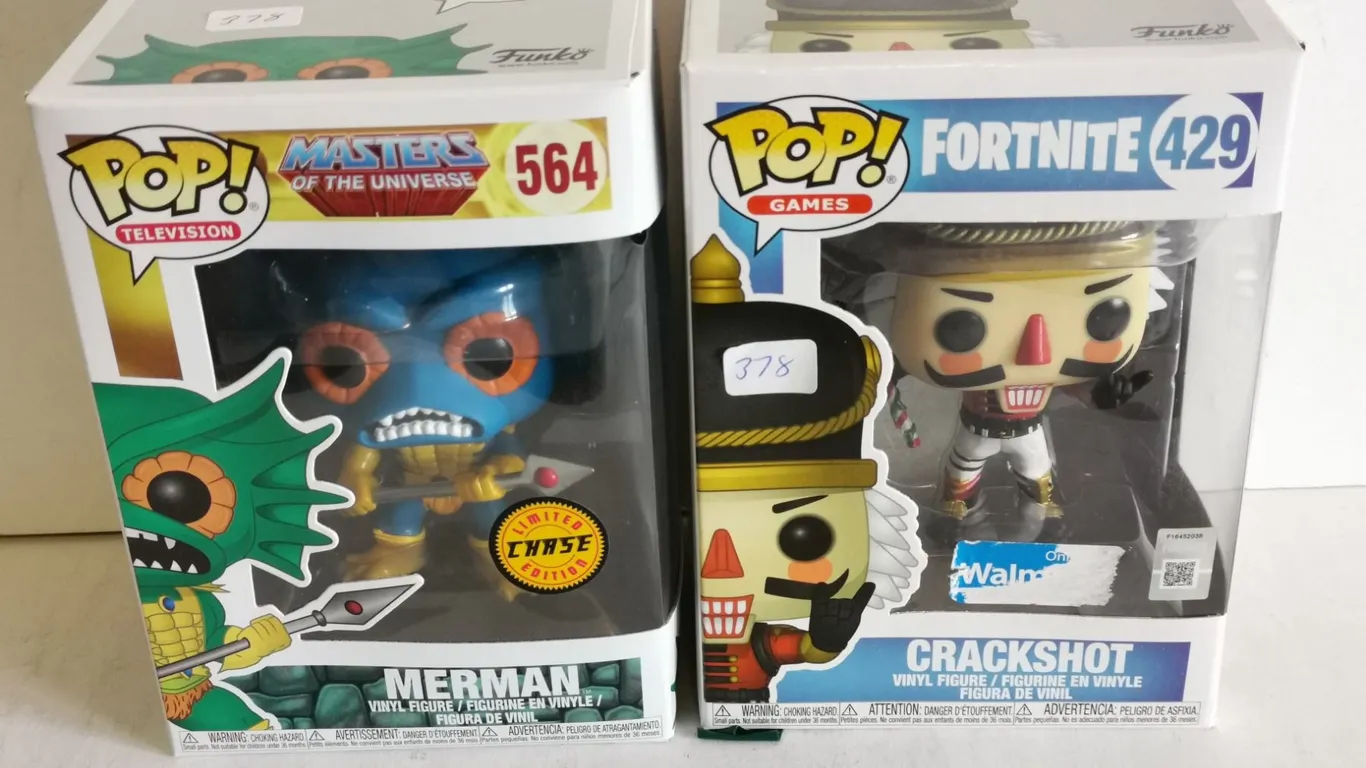 Crackshot (Fortnite) & Merman (MotU) Funko Pop! Figures