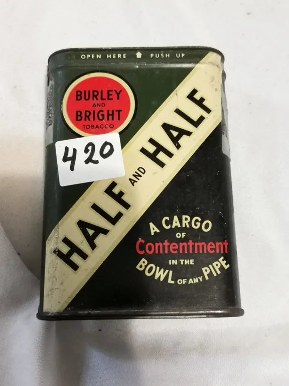 Half and Half Tobacco Tin