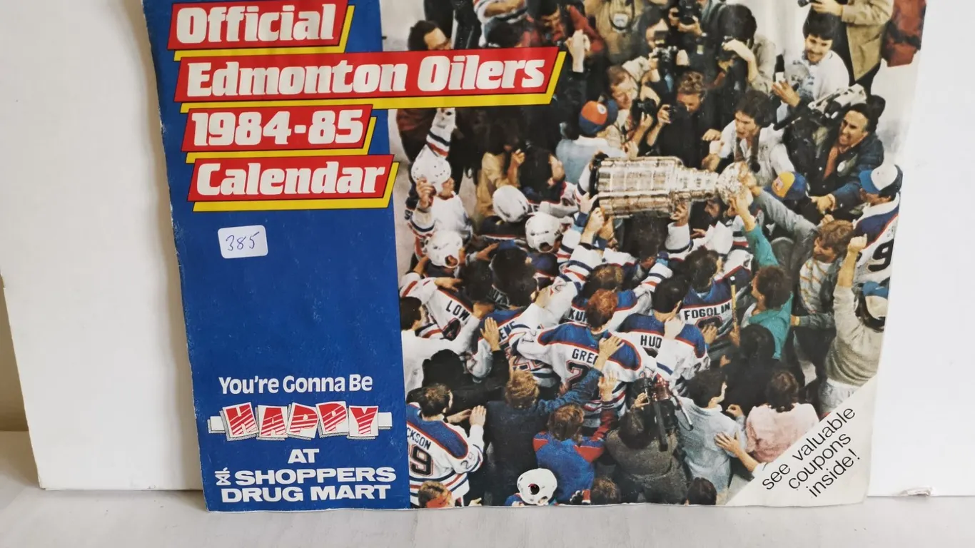 1984-85 Edmonton Oilers Calander