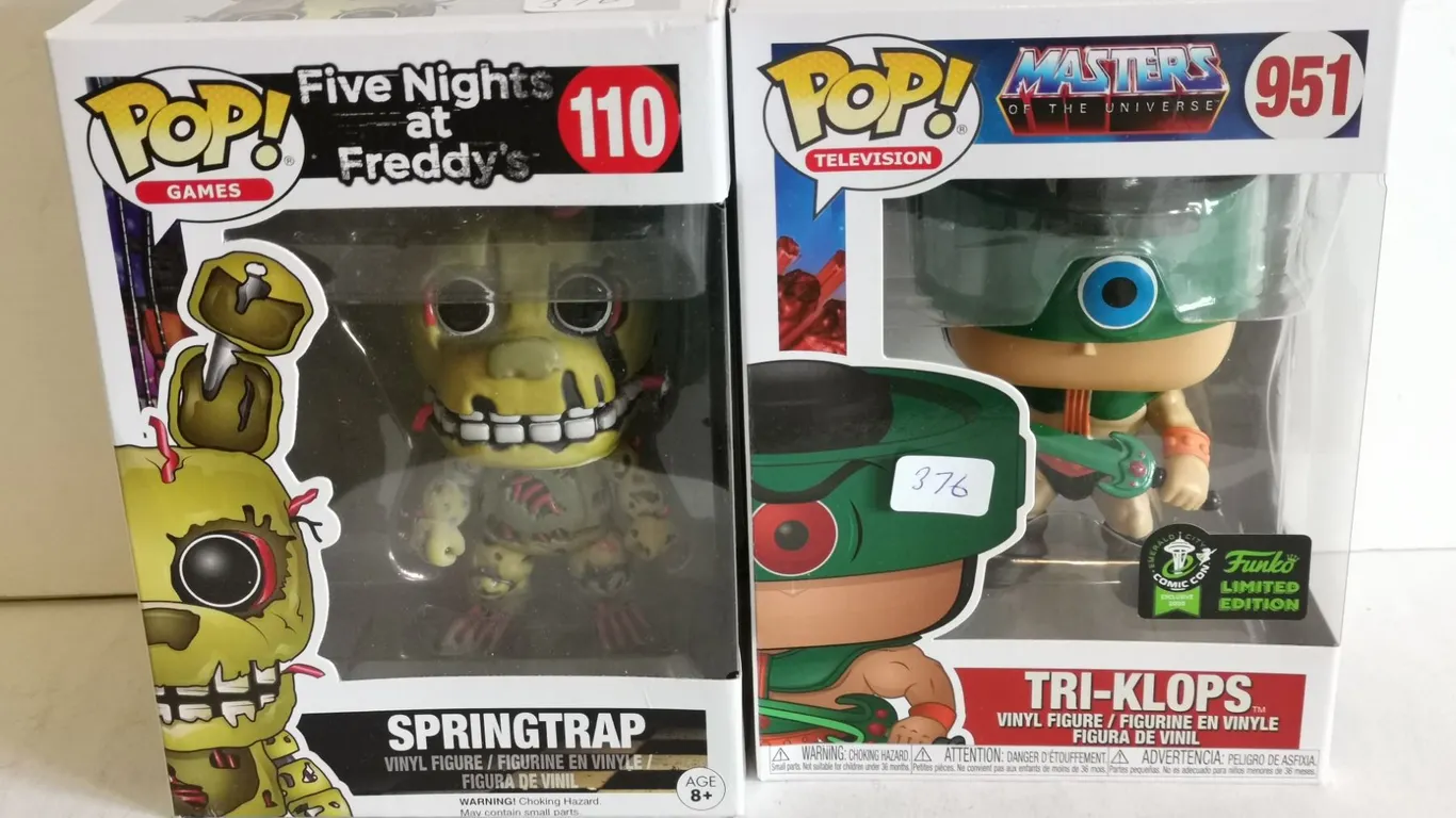 Springtrap (FNAF) & Tri-Klops (MotU) Funko Pop! Figures