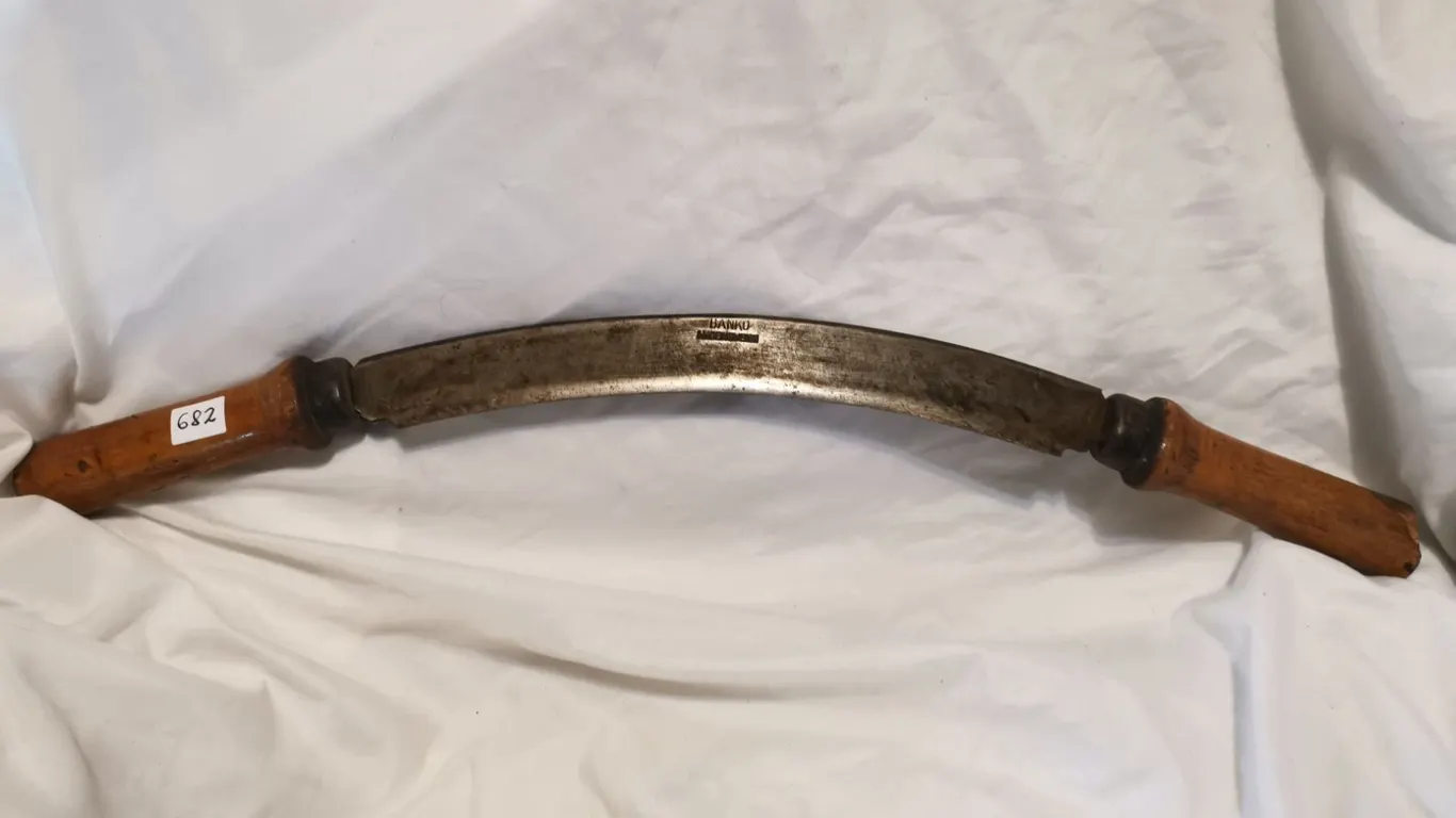 Large Antique Bank Sweden Draw Knife