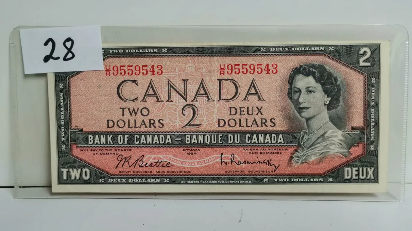 1954 AU $2 Bills
