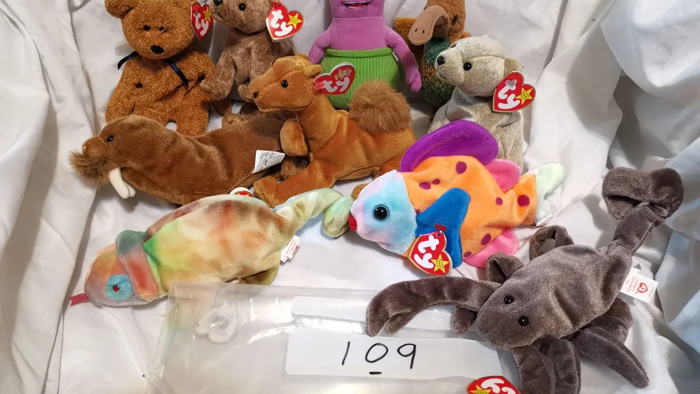 NOS Beanie Babies Over 25 Years Old Lot 9