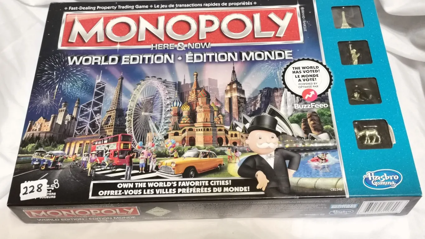 World Edition Monopoly Board Game