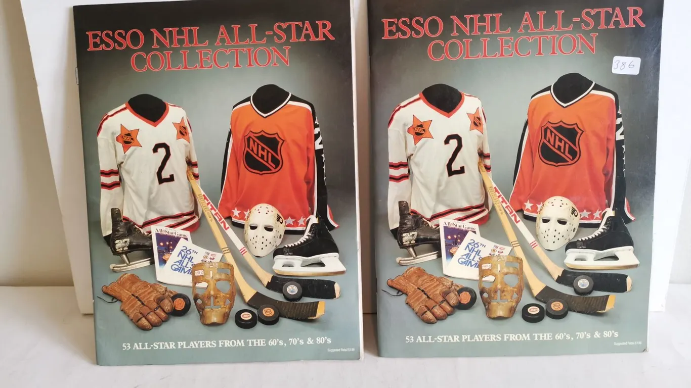 (2) Esso NHL All-Star Collection Albums - Complete Sets