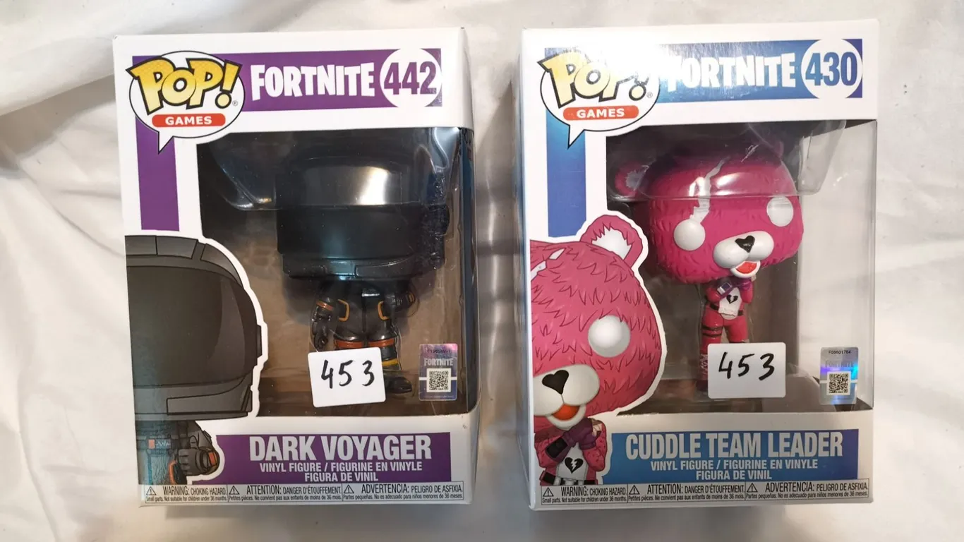 Fortnite Dark Voyager and Cuddle Team Leader Funko Pop