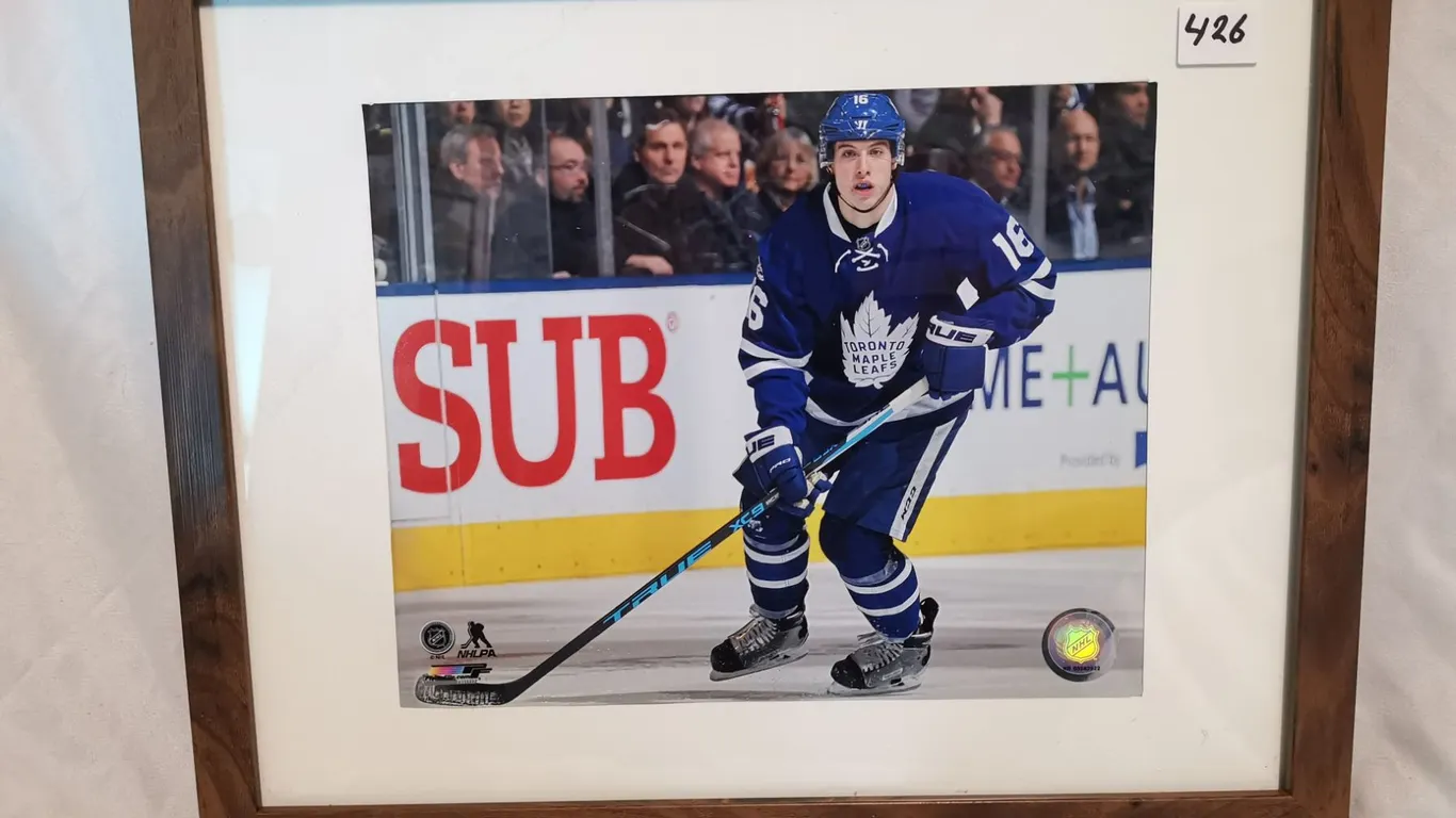 Framed Toronto Maple Leafs Mitch Marner Picture