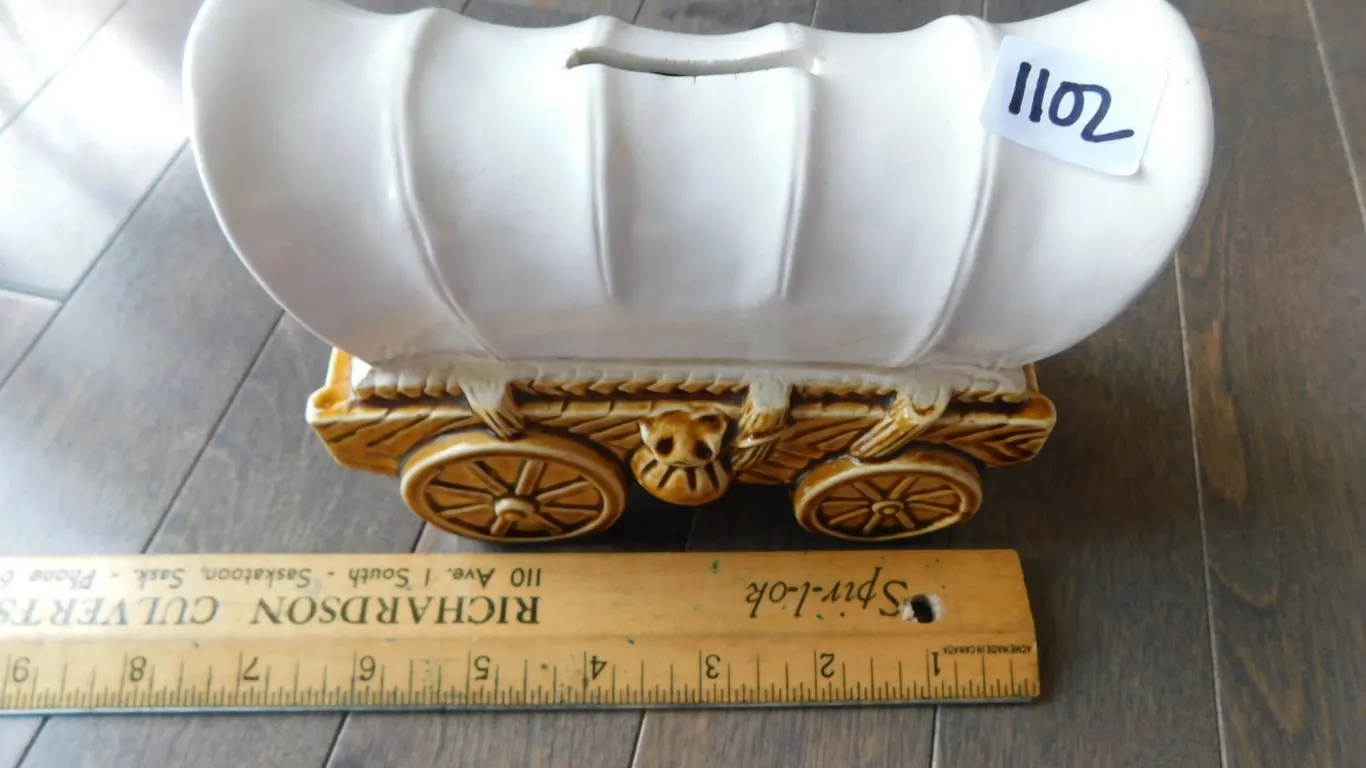 CHUCKWAGON CERAMIC COIN BANK