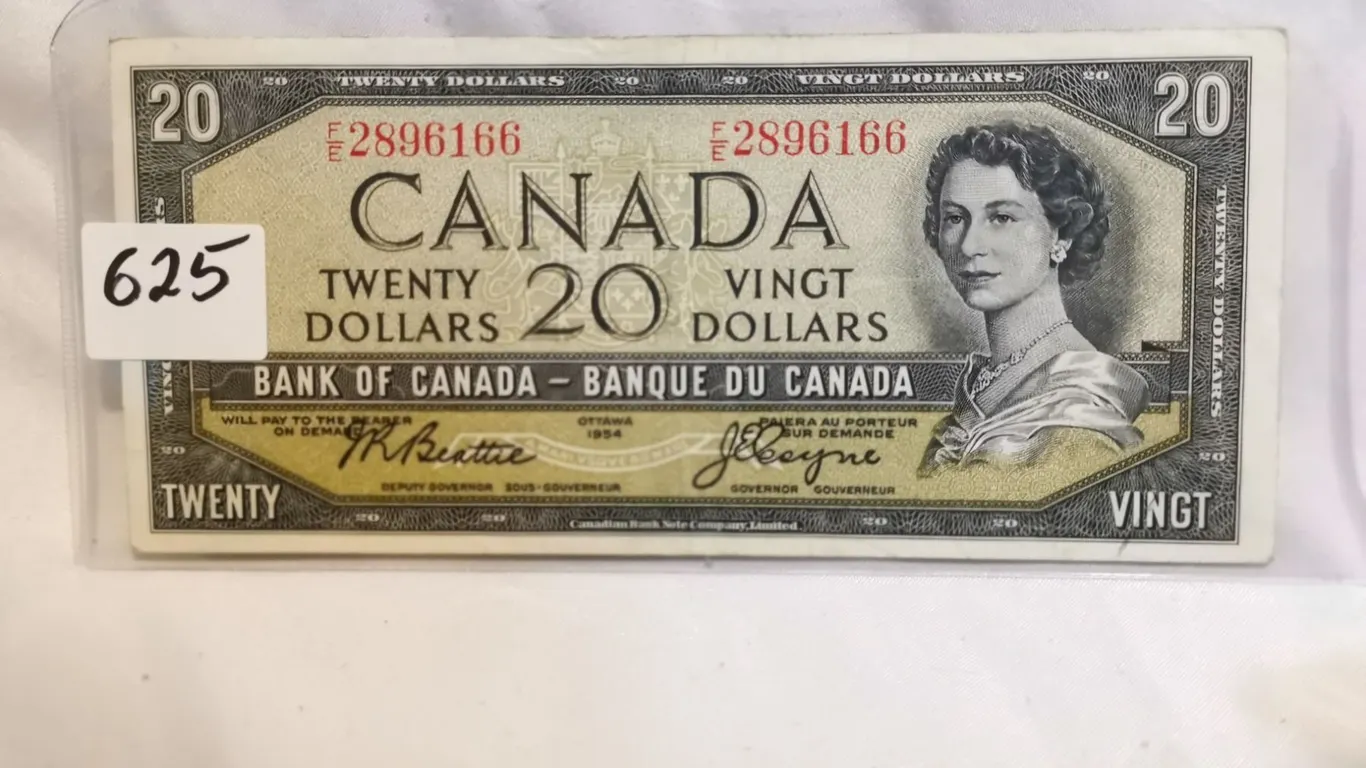 1954 $20 Bill, Beattie Coyne, high grade