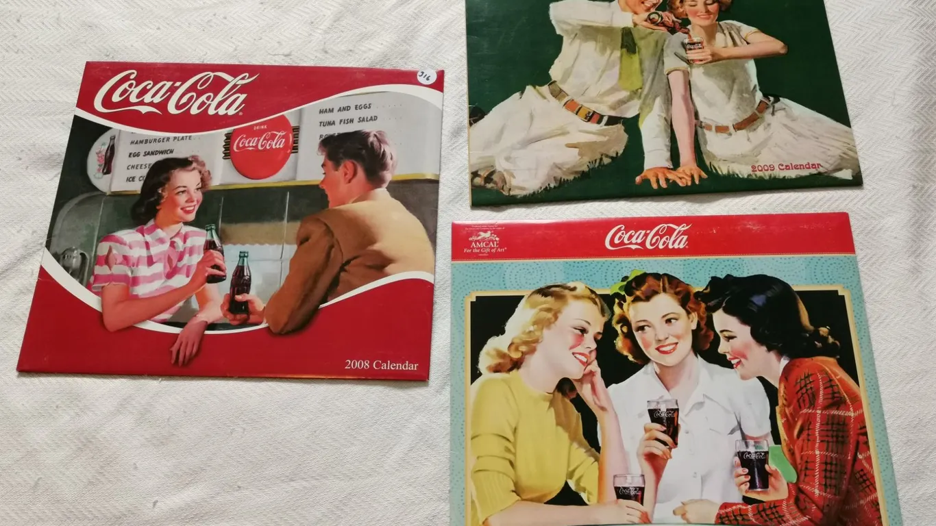 (3) Coca-Cola Calanders (2008/09/10)