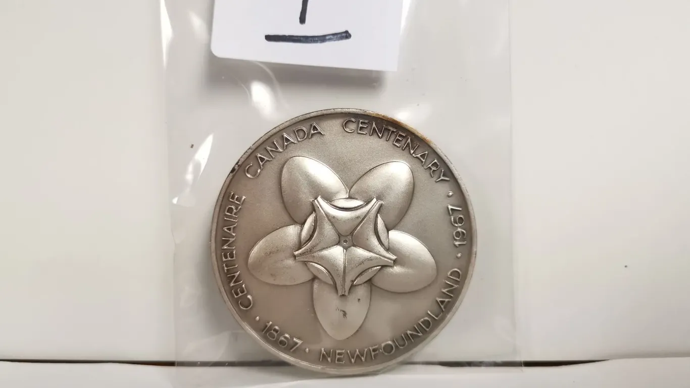 Newfoundland Part Silver Centennial Medal, 60g