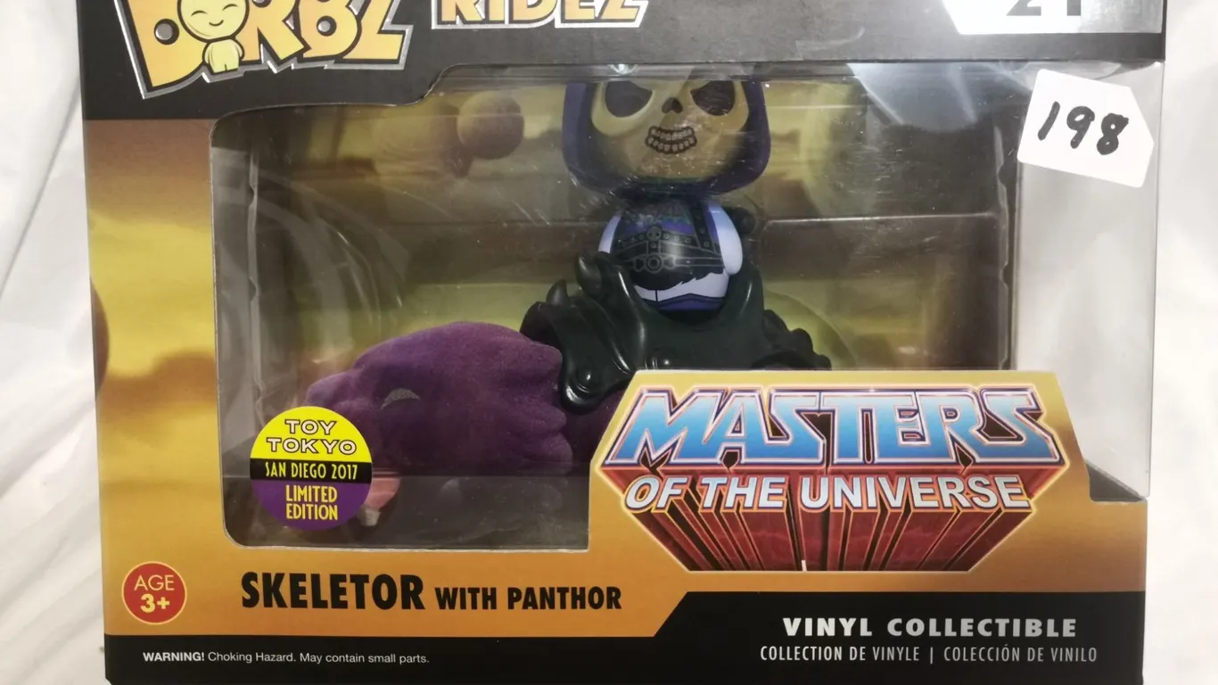 RARE Skeletor w/ Panthor Funko Dorbz Ridez – Toy Tokyo San Diego 2017 Ltd. Ed.