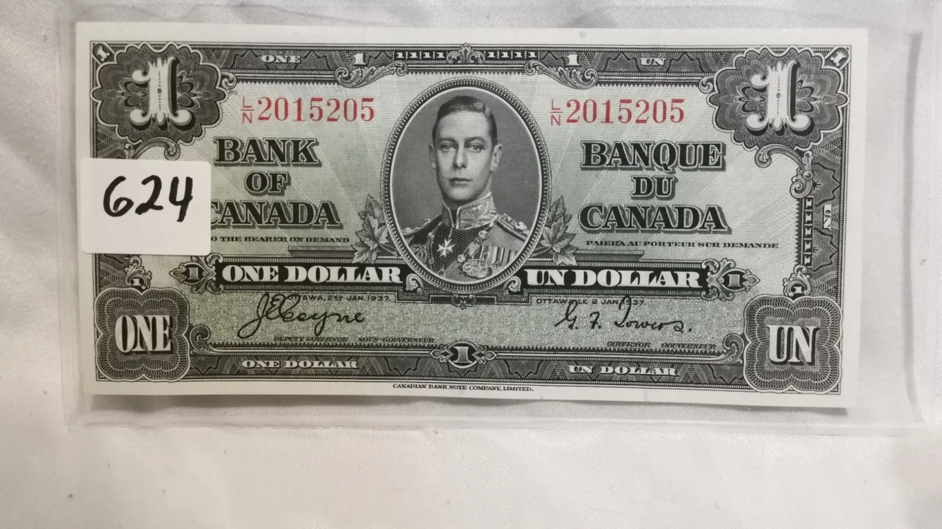 UNC 1937 $1 Bill, Coyne Towers