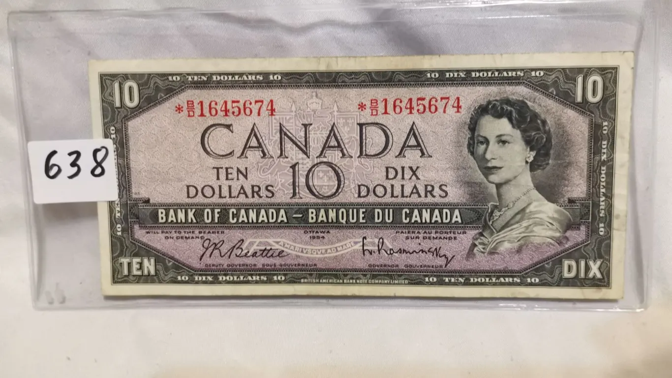 1954 $10 Replacement Bill