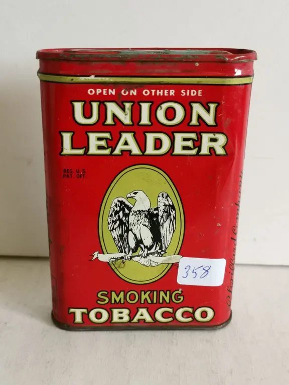Union Leader Tobacco Tin