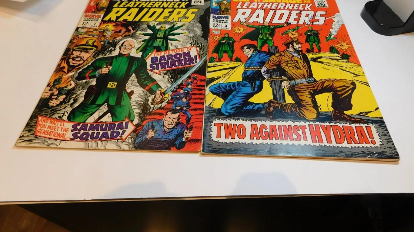 CAPT. SAVAGE #2 AND #3 12 CENT COMICS