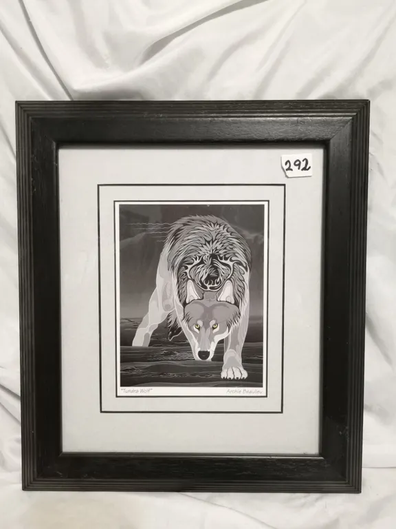 Archie Beaulieu Framed Wolf Print