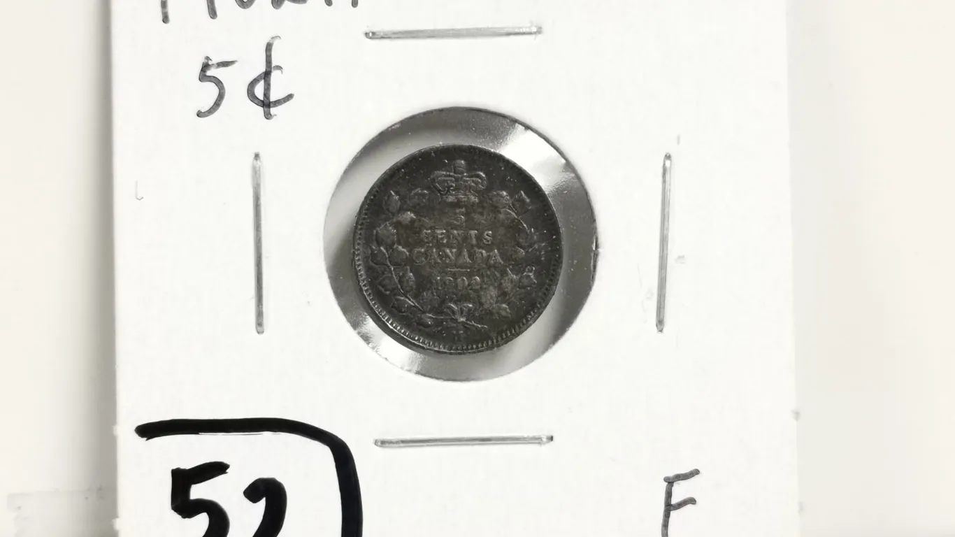 1902H Large H Silver 5 cent