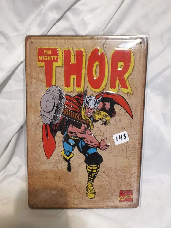 Thor Embossed Tin Sign