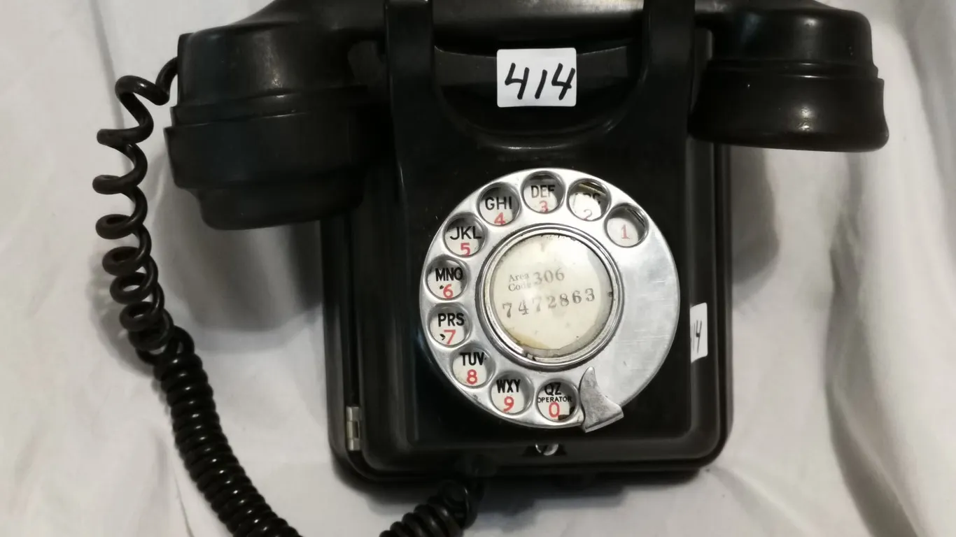 Vintage Rotary Dial Wall Phone