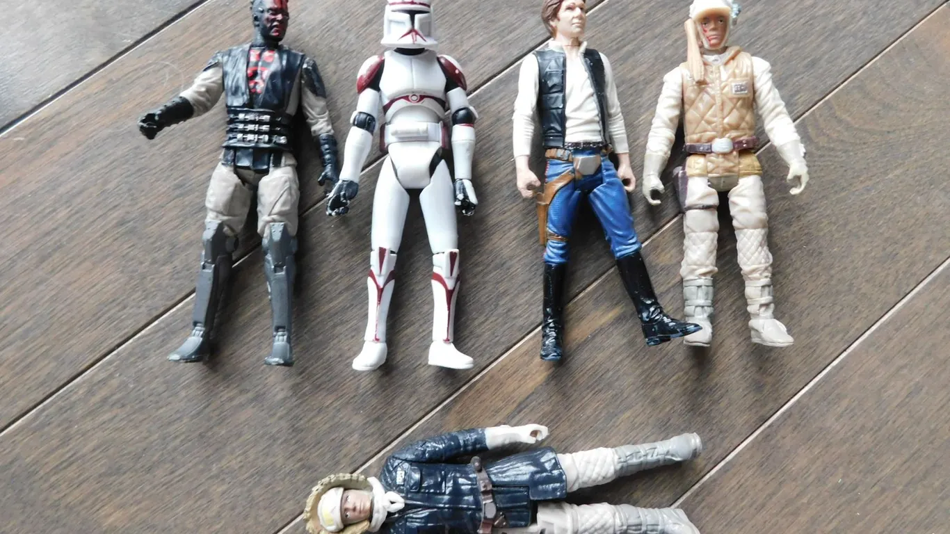 5-VINTAGE STAR WARS ACTION FIGURES, LOOSE