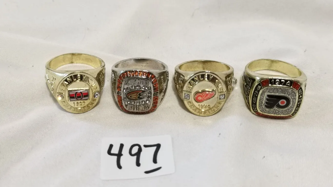 Four NHL Men's Rings