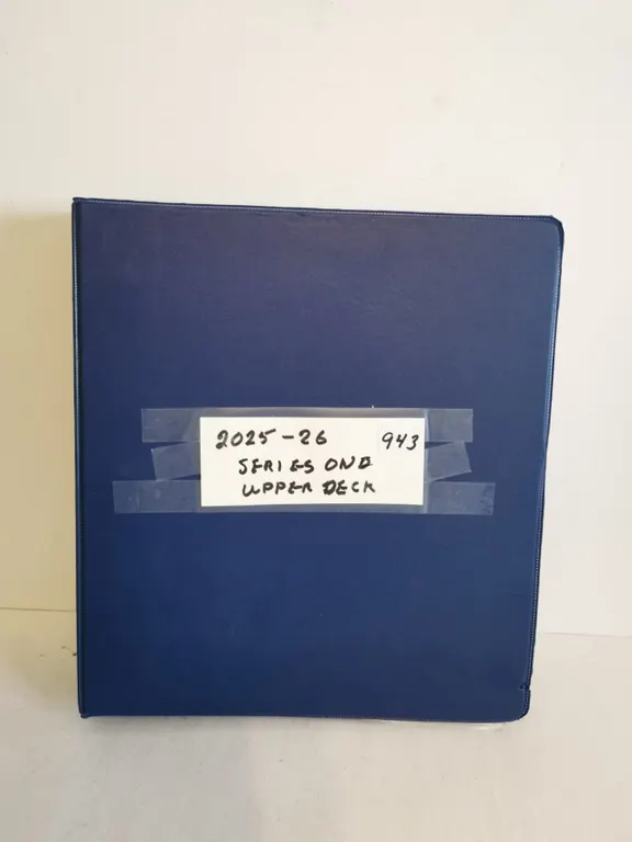 2025-26 Upper Deck Series One NHL Hockey Cards in Binder