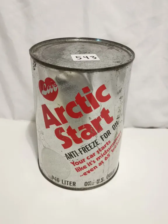 Love arctic start full anti-freeze tin can