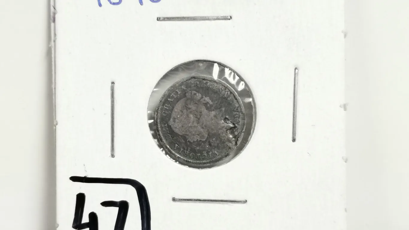 1896 Large 96 Silver 5 cent Coin
