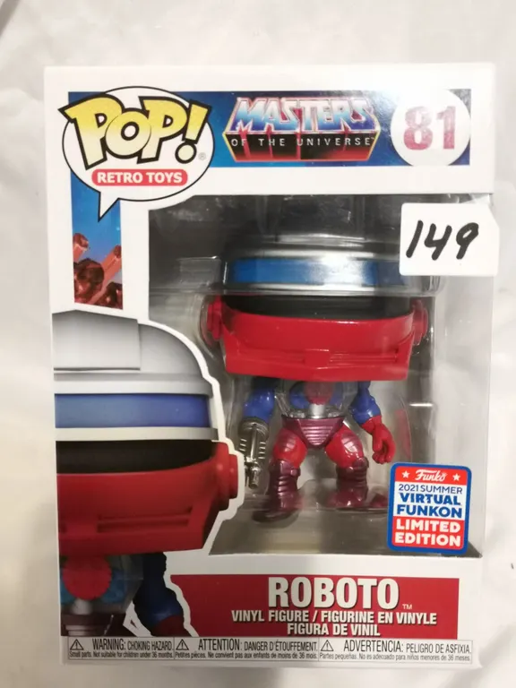 Rare Roboto 2021 Funkon Funko Pop, Masters of the Universe