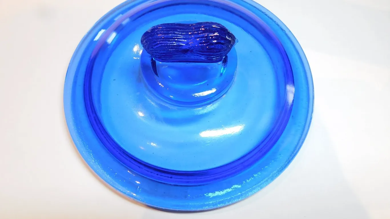 VINTAGE PLANTERS’ PEANUTS, JAR LID, NO CHIPS, BLUE
