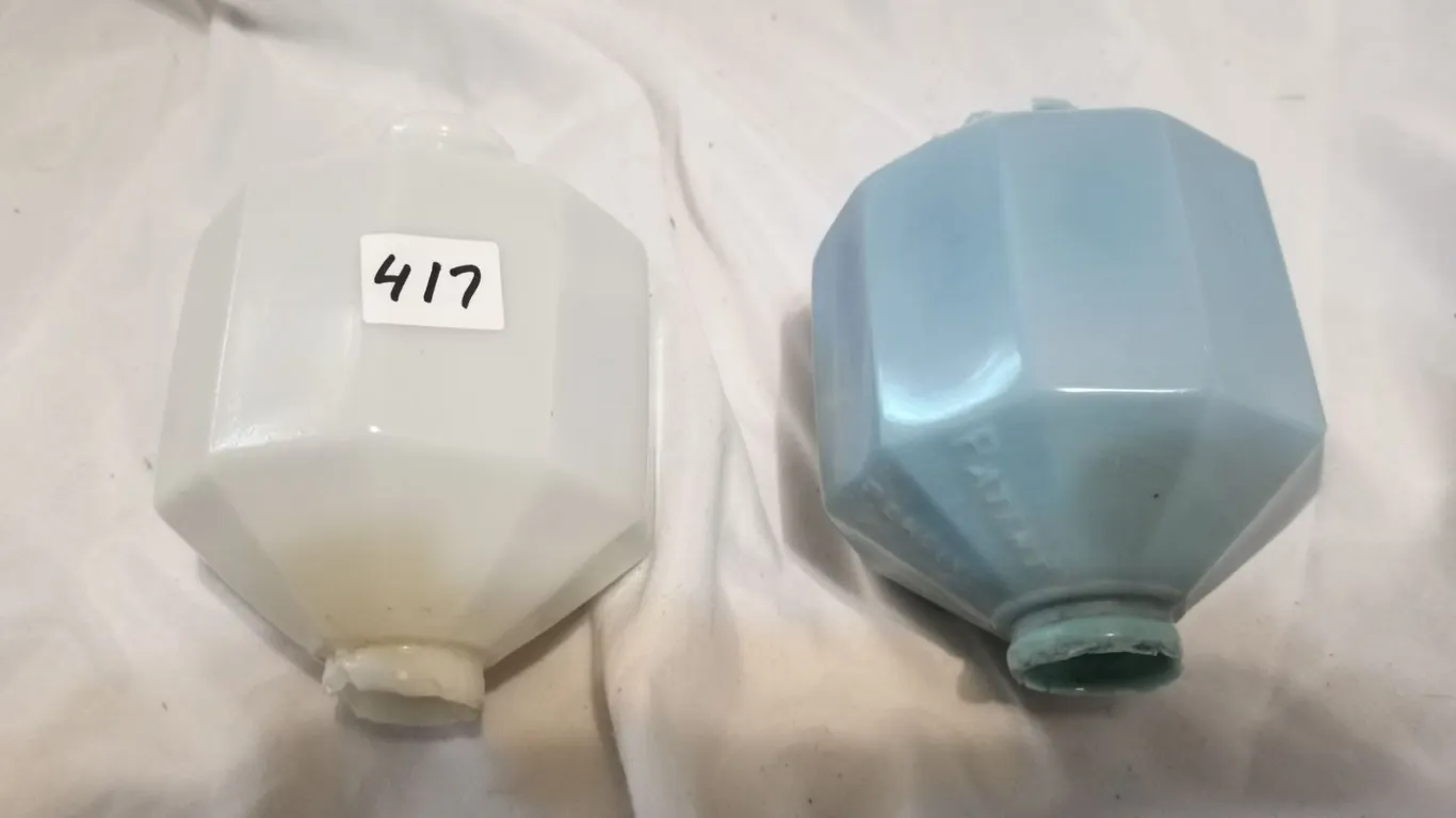 (2) Glass Pieces for Lighting Rod