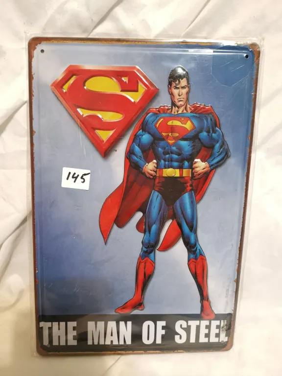 Embossed Superman Tin Sign