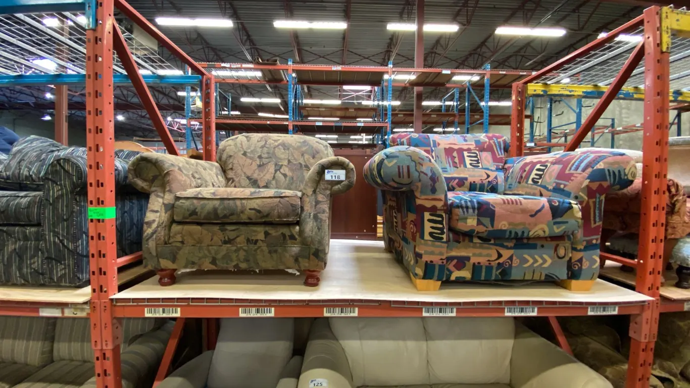 2 UPHOLSTERED LIVING ROOM CHAIRS