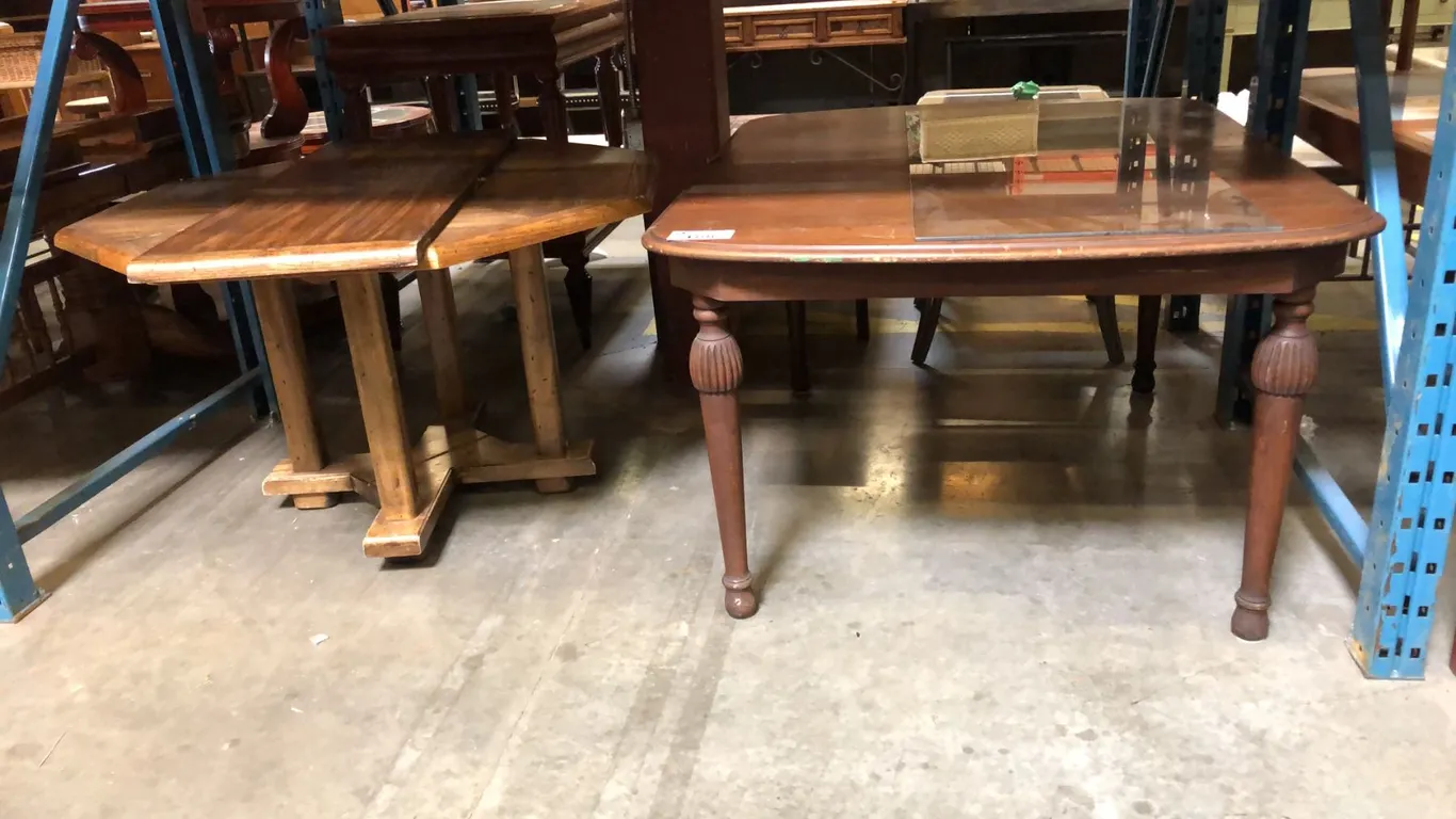 2 VINTAGE DINING TABLES