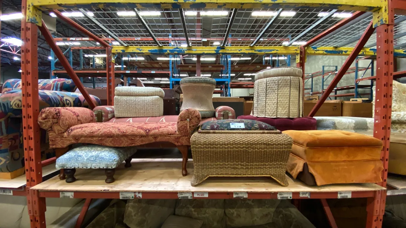 LARGE GROUP OF ASSORTED UPHOLSTERED BENCH SEATS AND FOOTSTOOLS