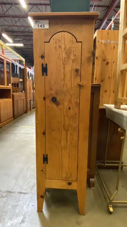 MEXICAN PINE SINGLE DOOR KEEPSAKE CABINET