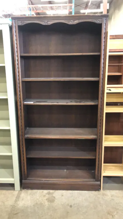 ANTIQUE OAK BOOKSHELF