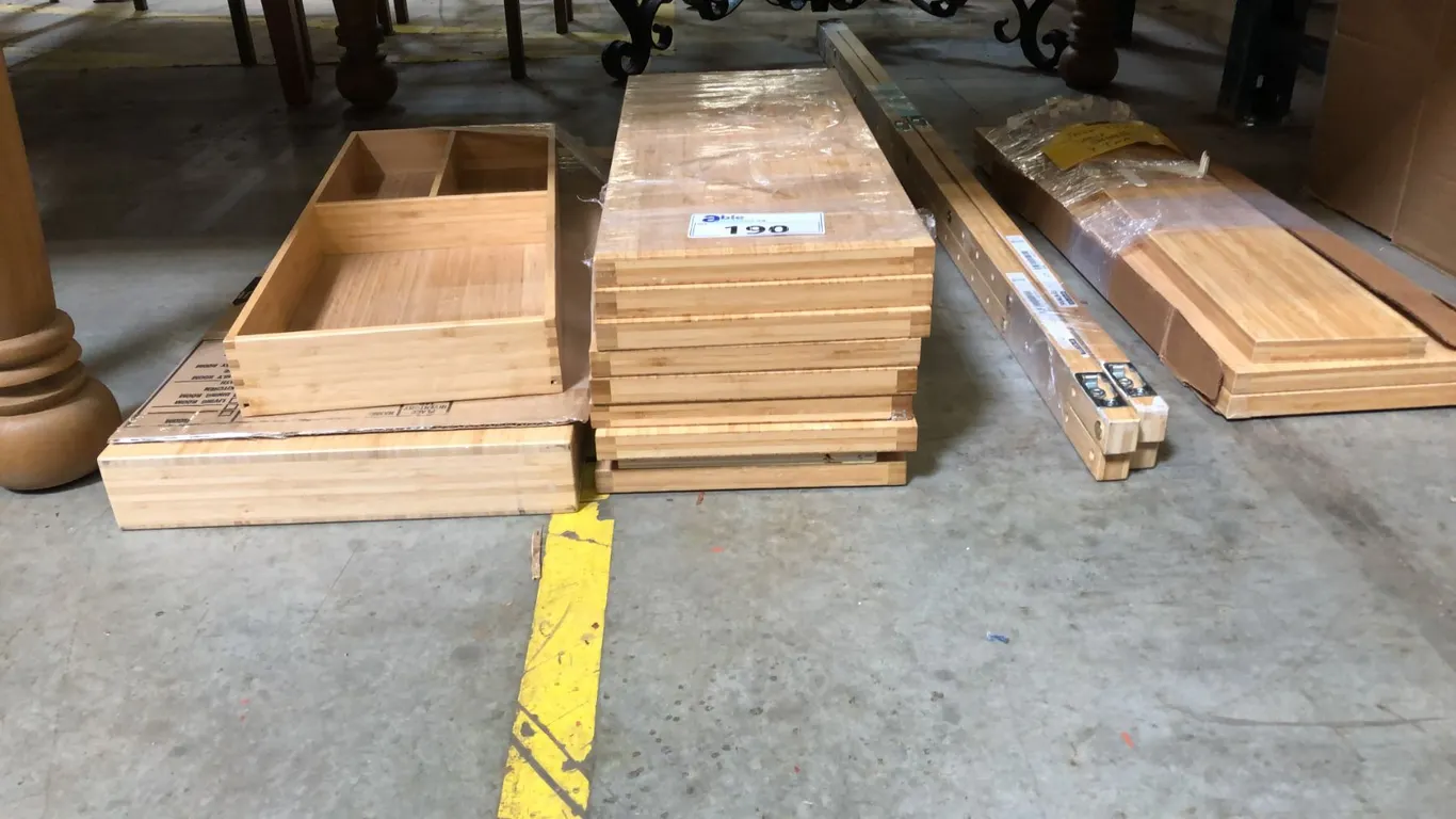 IKEA BAMBOO WALL MOUNT SHELVING SYSTEM