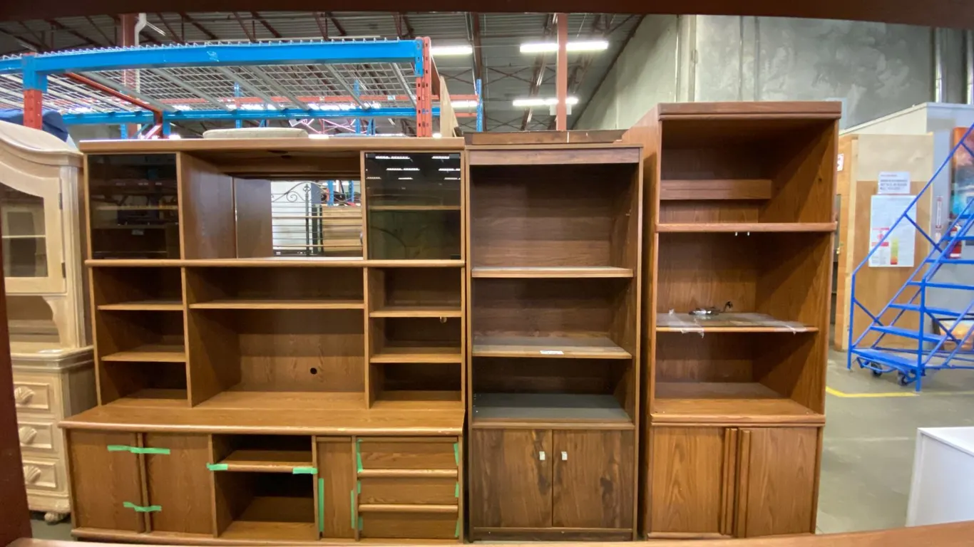 GROUP OF 4 ENTERTAINMENT WALL UNITS